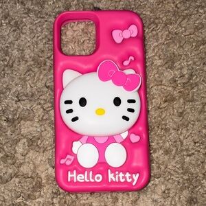 3D Hello Kitty Pink IPhone12 Case